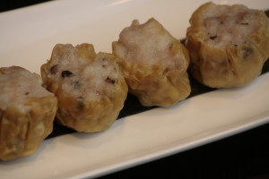 C2 Siu Mai Steamed pork dumplings with Chinese mushrooms.