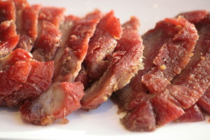 E1 Cha Siu Cantonese style roasted pork.