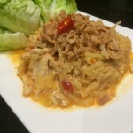 Thaise papaya salade met kip